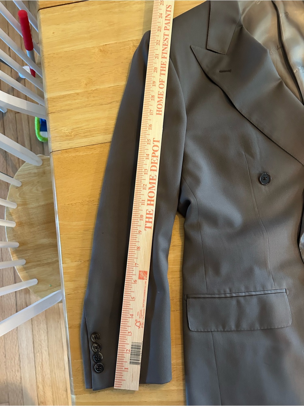 Classic Double-Breasted Brown Men's Jacket and Vest - Picture 9 of 16